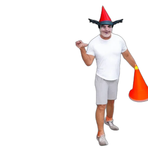 hat, staff, creature, umbrella transparent PNG cut-out