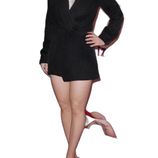 dress, jacket, staff, 3d render, photorealistic, concept art, monochrome, scarlett transparent PNG cut-out