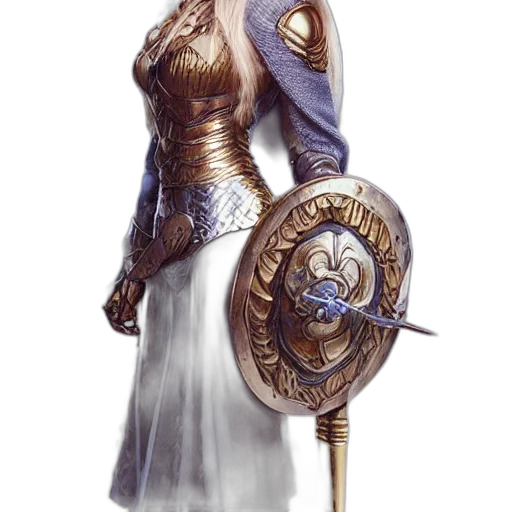sword, staff, dress, weapon, fantasy art, concept art, photorealistic, comic book art transparent PNG cut-out