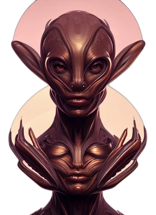 mask, creature, face, concept art, fantasy art, 3d render, photorealistic, outer space transparent PNG cut-out