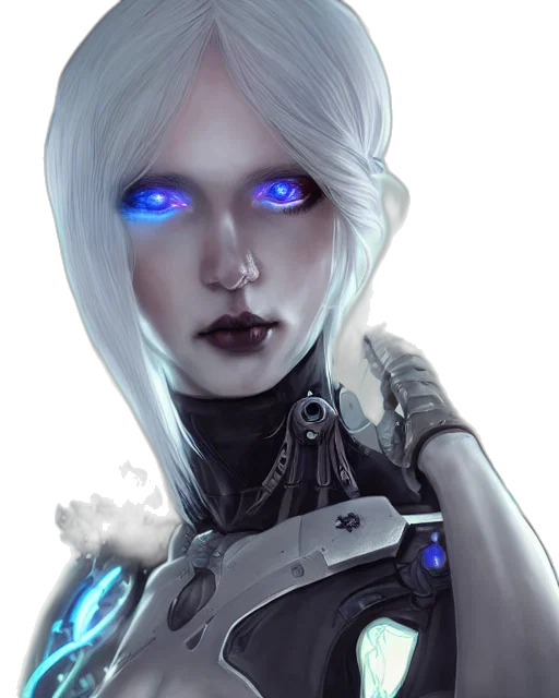 robot, face, staff, weapon transparent PNG cut-out