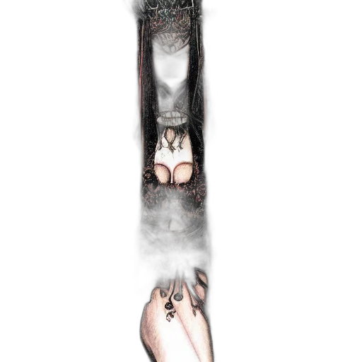 mask, weapon, dress, shoes transparent PNG cut-out