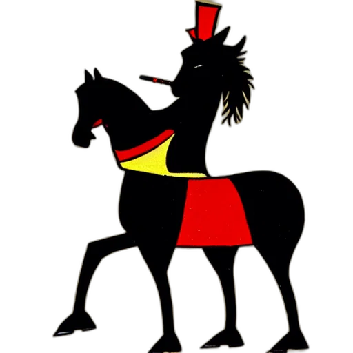 crown, hat, staff, animal, concept art, cartoon, antropomorphic, horse transparent PNG cut-out
