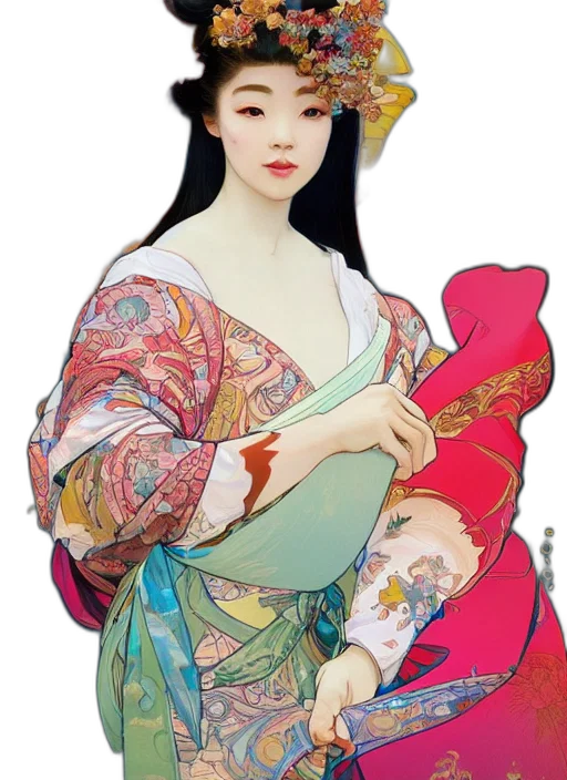 dress, fantasy art, photorealistic, anime transparent PNG cut-out
