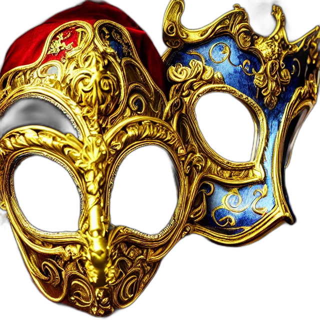 mask, crown, photo, beautiful transparent PNG cut-out