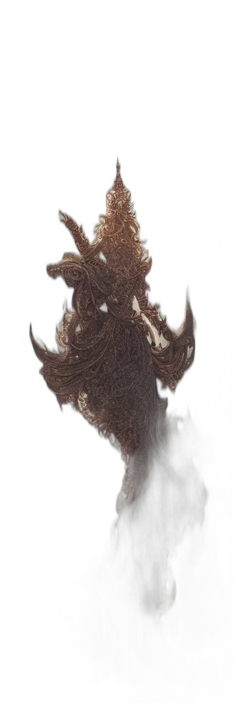 dragon, creature, hair, mask, concept art, fantasy art, 3d render, photorealistic transparent PNG cut-out