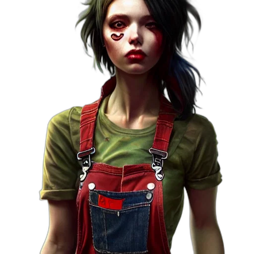 face, concept art, comic book art, fantasy art, photorealistic, red, green, full transparent PNG cut-out