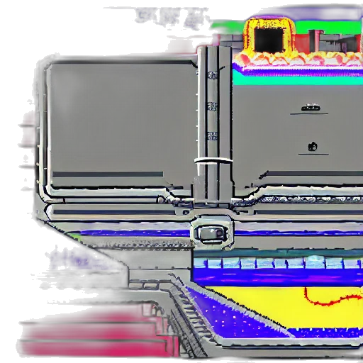 robot, crown, weapon, car, pixel art, 3d render, concept art, vaporwave transparent PNG cut-out