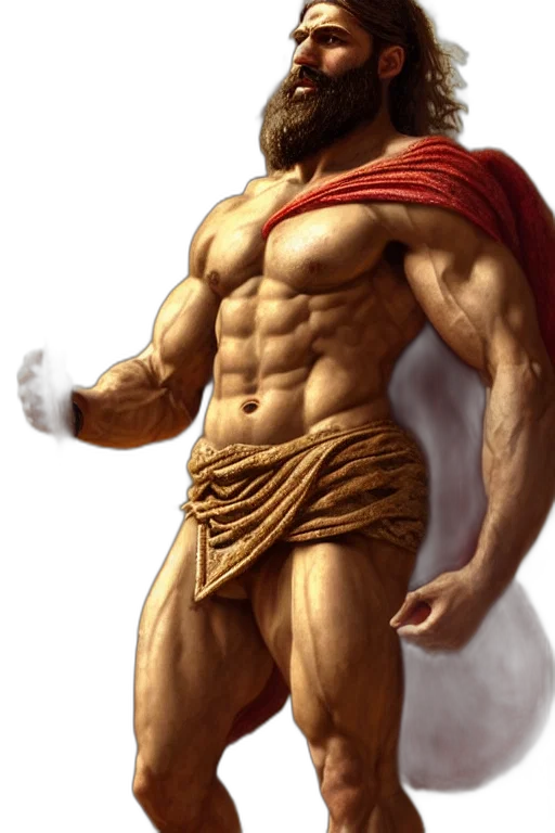 sword, fantasy art, concept art, comic book art, photorealistic, ancient, spartan, gigachad transparent PNG cut-out