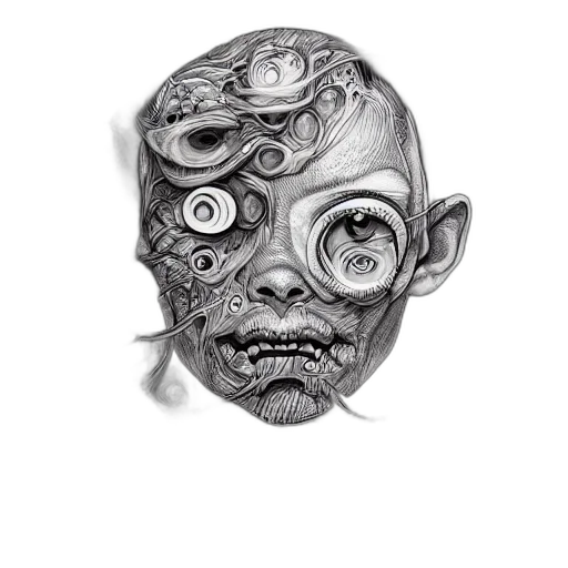 mask, face, creature, jewelry transparent PNG cut-out
