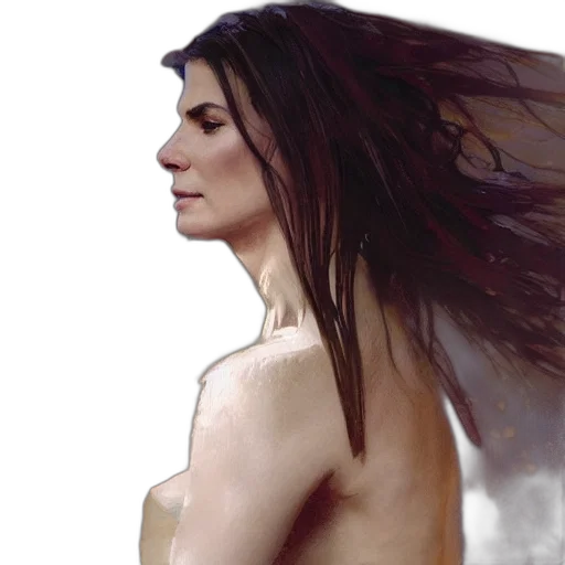 hair, dress, photorealistic, fantasy art transparent PNG cut-out
