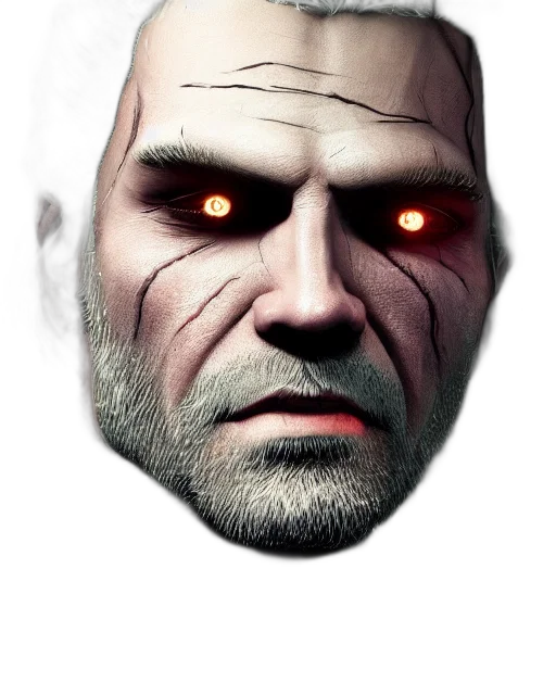 face, mask, creature, staff transparent PNG cut-out