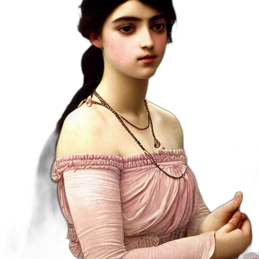 dress, jewelry, face, staff transparent PNG cut-out