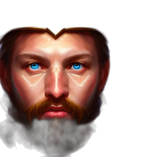 face, crown, mask, fantasy art transparent PNG cut-out
