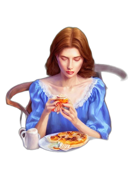 food, dress, jewelry, face transparent PNG cut-out