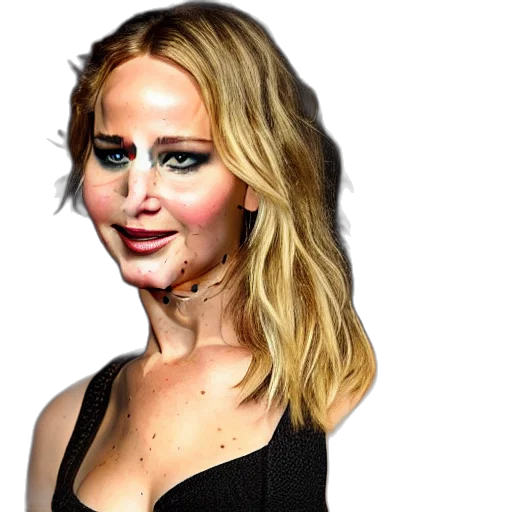 mask, face, dress, photorealistic, cartoon, 3d render, concept art, jennifer transparent PNG cut-out