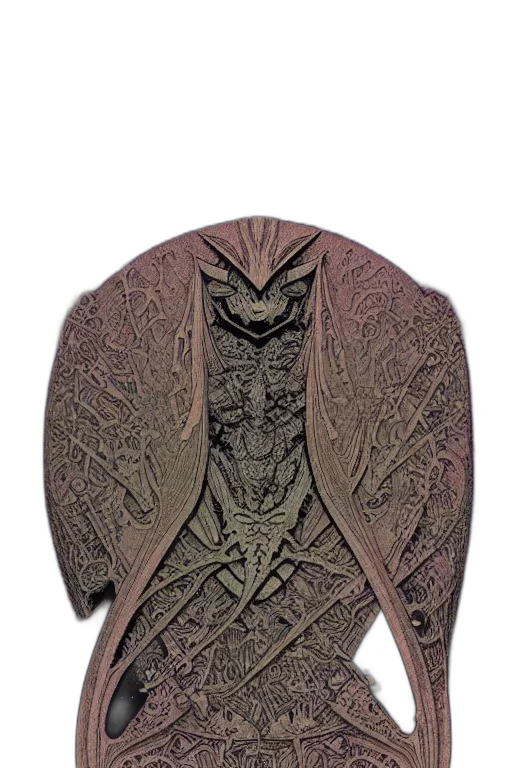 jewelry, dragon, mask, jacket, fantasy art, 3d render, concept art, photorealistic transparent PNG cut-out