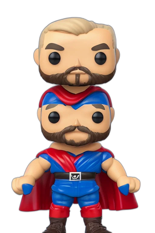 funko, figurine, crossfiter, blond transparent PNG cut-out
