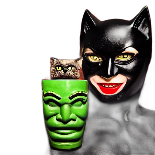 mask, comic book art, closeup, photorealistic transparent PNG cut-out