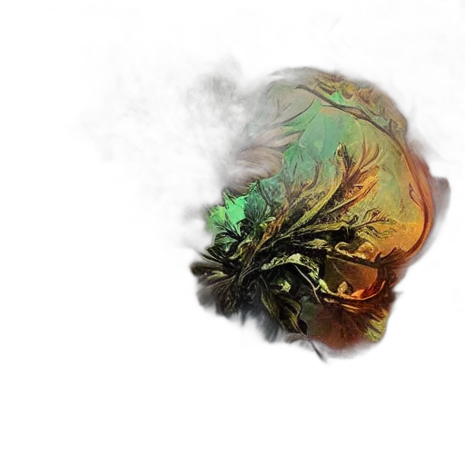 dragon, hair, mask, crown, fantasy art, concept art, 3d render, photorealistic transparent PNG cut-out
