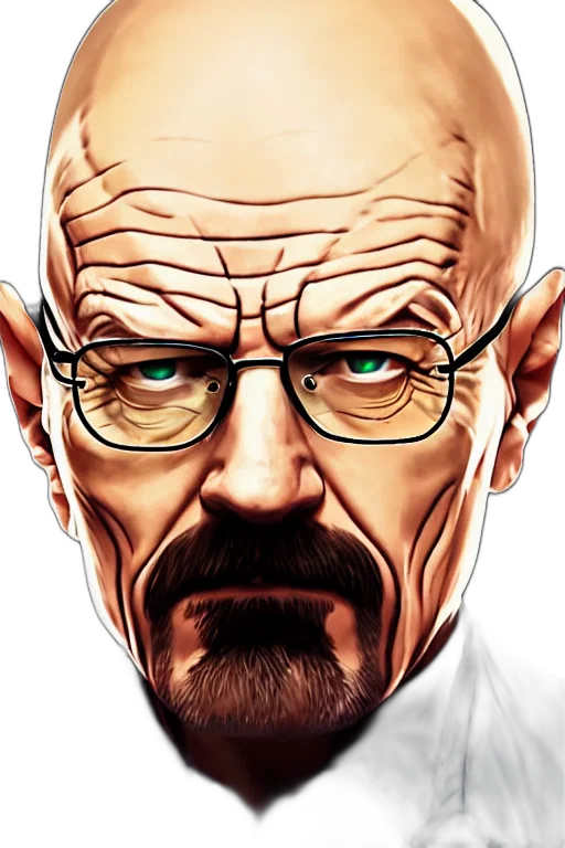 face, comic book art, photorealistic, cartoon transparent PNG cut-out