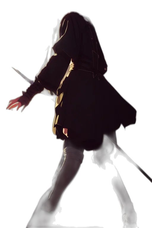 sword, staff, weapon, jacket transparent PNG cut-out