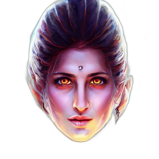 face, mask, jewelry, fantasy art transparent PNG cut-out