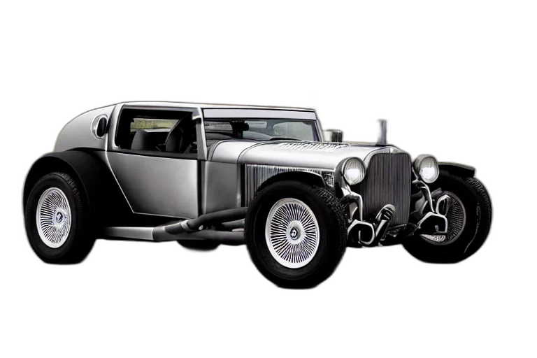 car, 3d render, photorealistic, concept art, hotrod, delorean transparent PNG cut-out