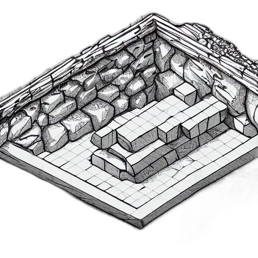 building, furniture, crown, jewelry, concept art, 3d render, pixel art, fantasy art transparent PNG cut-out