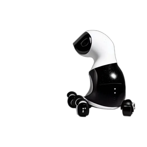robot, staff, 3d render, concept art, apple, idog, dog, concept transparent PNG cut-out