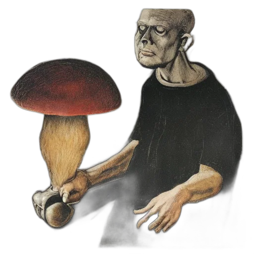 staff, food, creature, face transparent PNG cut-out