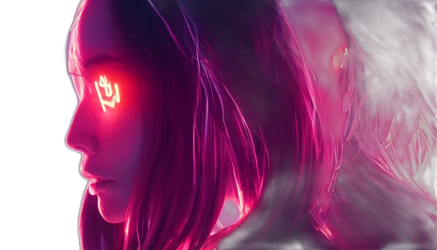 robot, face, mask, cyberpunk transparent PNG cut-out