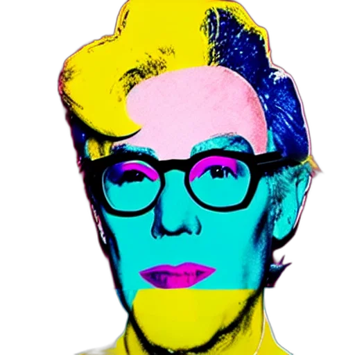 face, staff, jacket, cartoon, vaporwave, pixel art, comic book art, neon transparent PNG cut-out