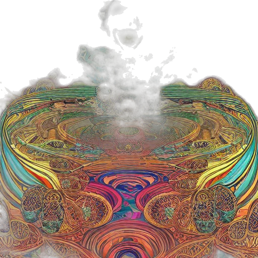 dragon, mask, hair, creature, fantasy art, vaporwave, concept art, pixel art transparent PNG cut-out
