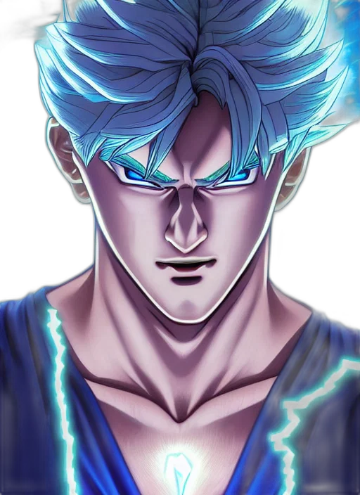 face, mask, anime, comic book art, concept art, fantasy art, blue, symmetry transparent PNG cut-out