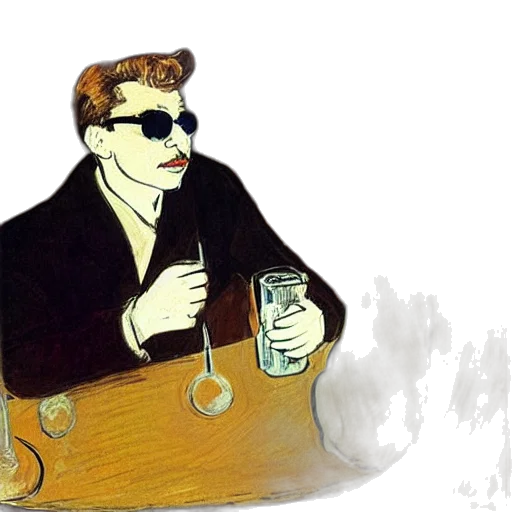 jacket, cartoon, concept art, comic book art, watercolor, hip, guys, wearing transparent PNG cut-out