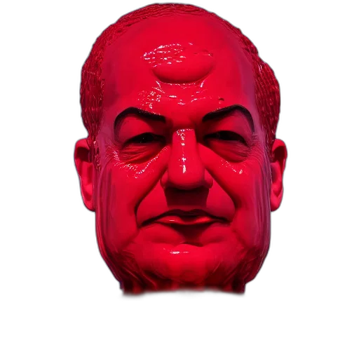 mask, face, staff, creature, 3d render, photorealistic, vaporwave, concept art transparent PNG cut-out