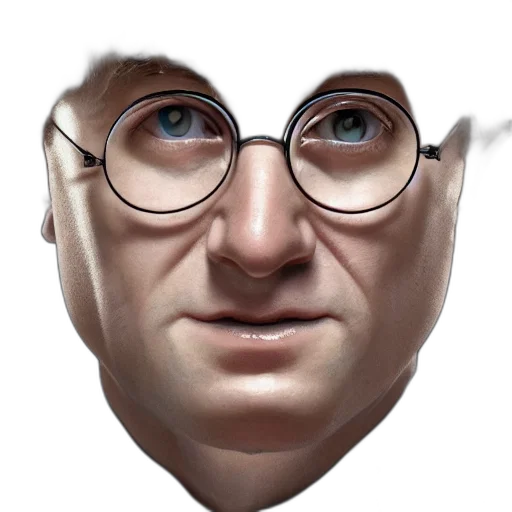 face, mask, staff, creature, 3d render, photorealistic, concept art, cartoon transparent PNG cut-out
