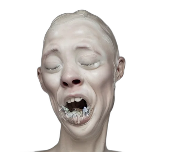 face, mask, creature, robot, 3d render, concept art, photorealistic, cyberpunk transparent PNG cut-out