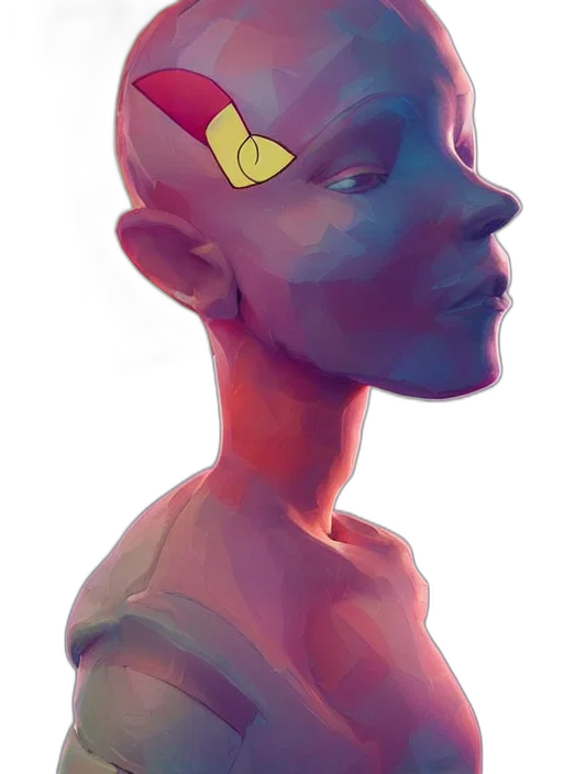 face, crown, mask, robot, concept art, watercolor, comic book art, fantasy art transparent PNG cut-out
