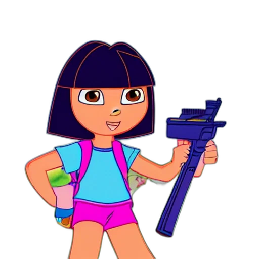 weapon, staff, cartoon, concept art, 3d render, vaporwave, dora, explorer transparent PNG cut-out