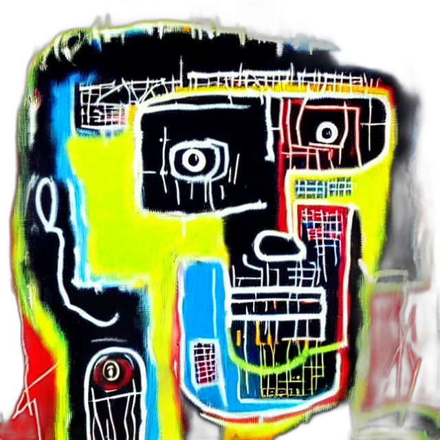mask, robot, face, crown, oil painting, comic book art, photorealistic, concept art transparent PNG cut-out