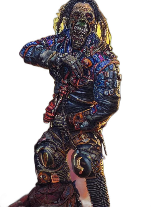robot, mask, jacket, face transparent PNG cut-out