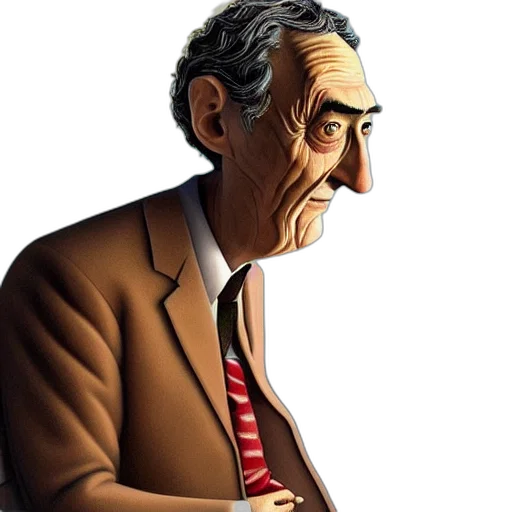 face, staff, jacket, concept art, cartoon, photorealistic, comic book art, anomalisa transparent PNG cut-out