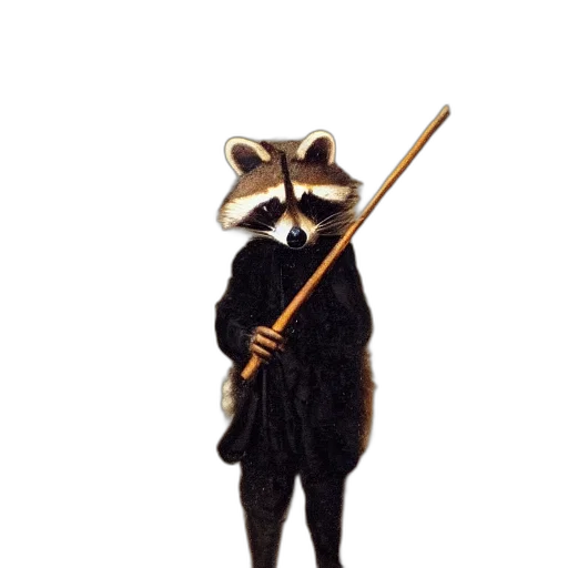 staff, animal, mask, jacket transparent PNG cut-out