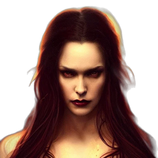 face, hair, crown, fantasy art, comic book art, photorealistic, concept art, red transparent PNG cut-out