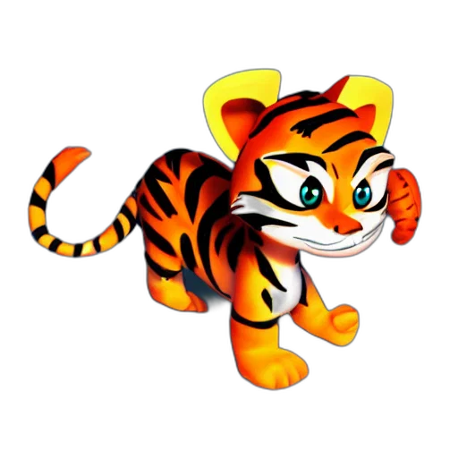 animal, staff, creature, 3d render, concept art, cartoon, pixel art, tiny transparent PNG cut-out