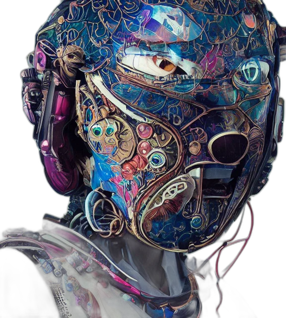 mask, face, robot, jewelry transparent PNG cut-out