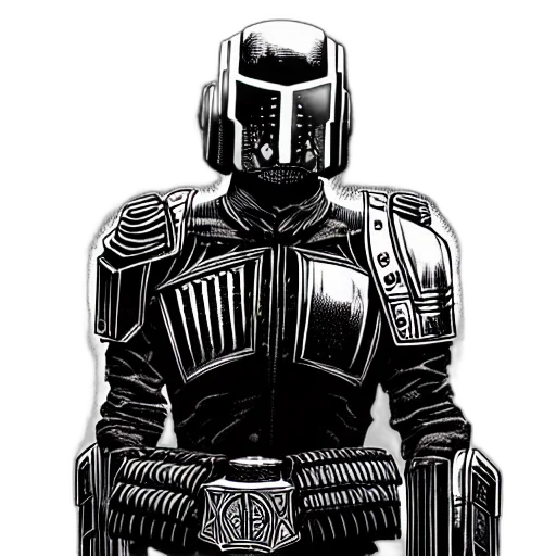robot, jacket, staff, mask transparent PNG cut-out