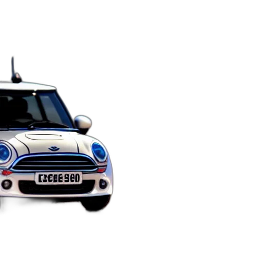 car, 3d render, photorealistic, concept art, photo, miniature, mini, cooper transparent PNG cut-out